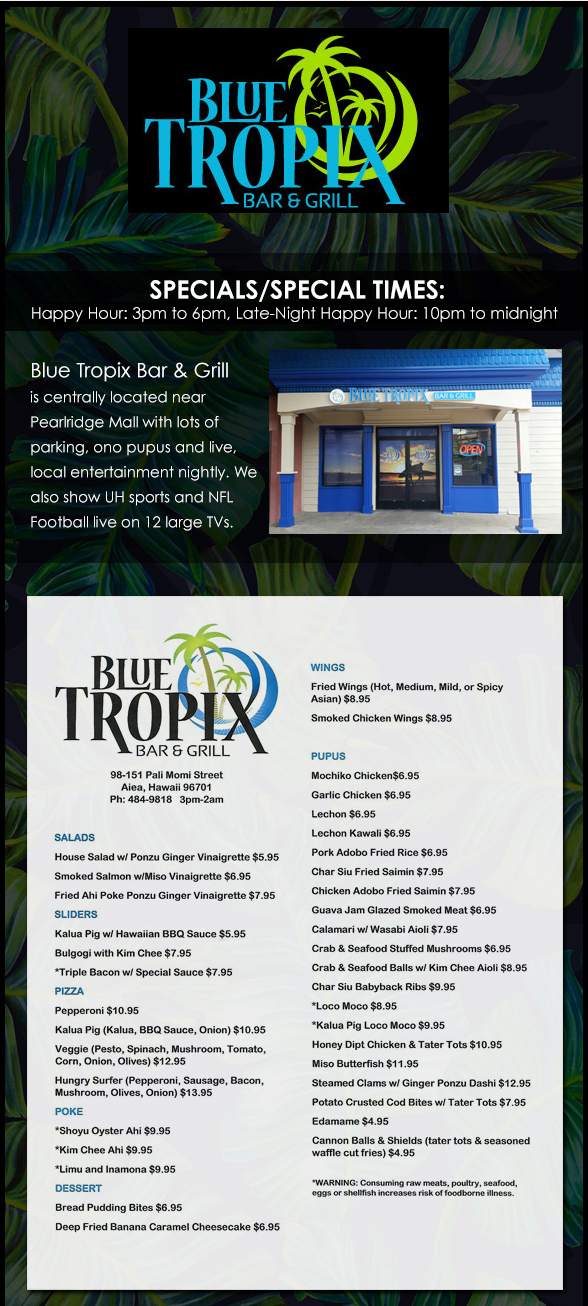 Blue Tropix Page